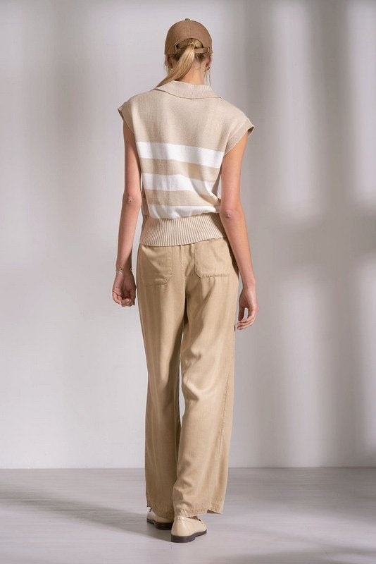 Porter Sweater Beige Stripe