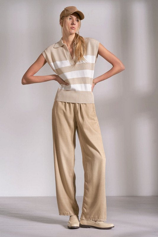 Porter Sweater Beige Stripe