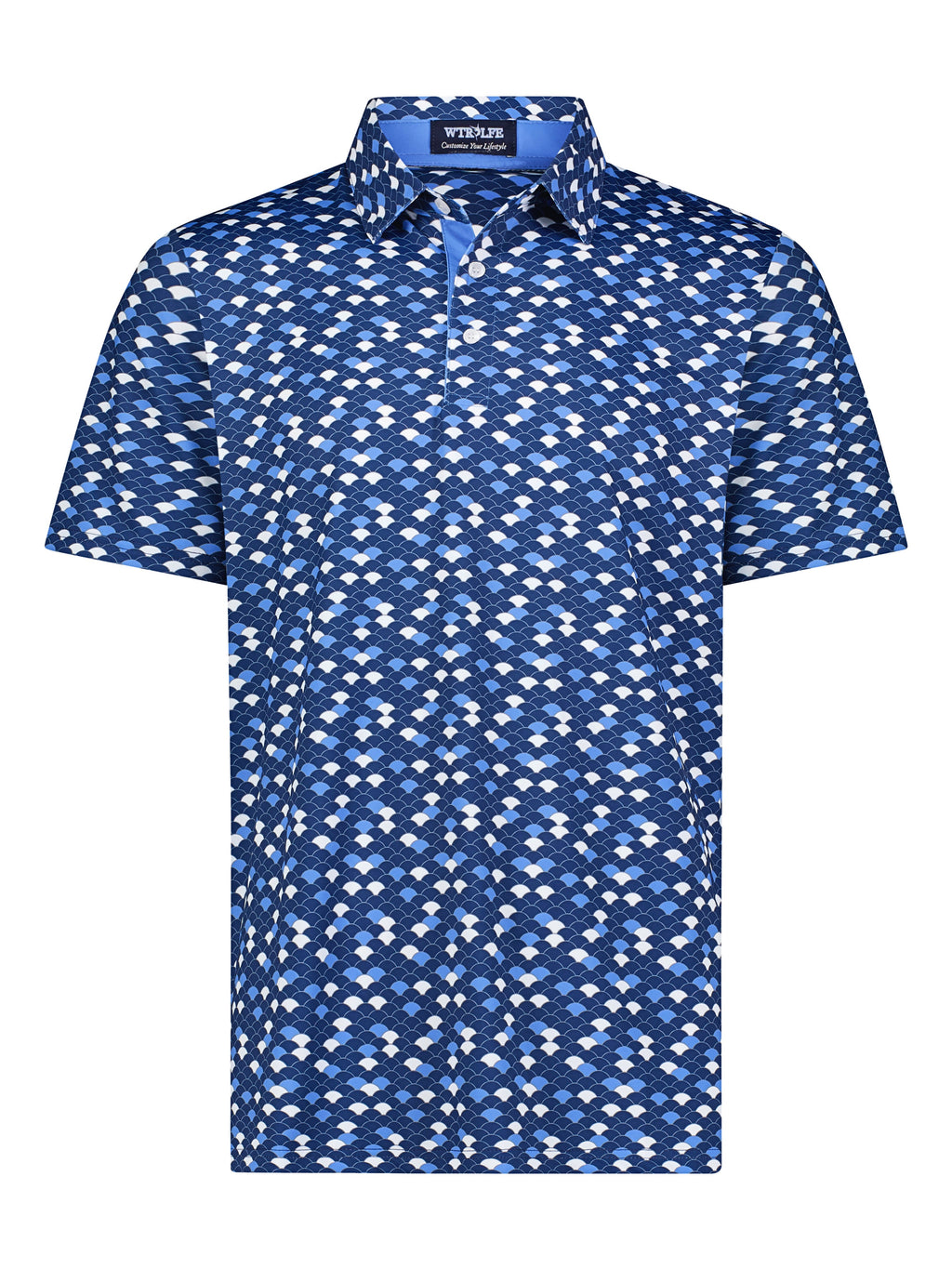 White Water Scales Polo, Navy 