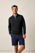 Johnnie-O Motion Performance 1/4 Zip, Black