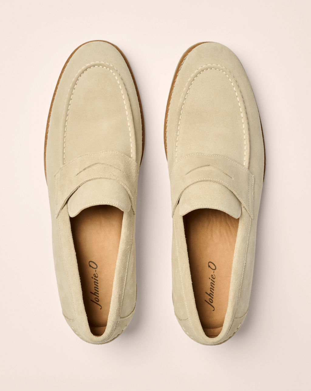 Johnnie-O J Flex Penny Loafer - Suede, Sand