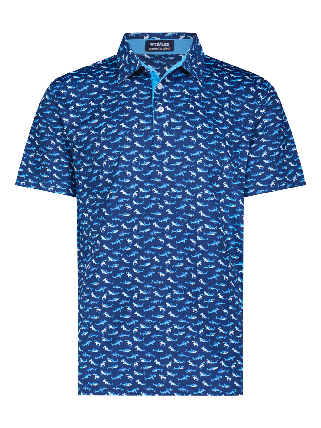 White Water Sharks Polo, Navy