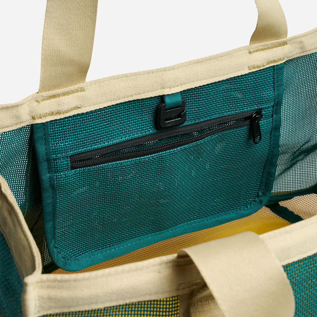 AirMesh Tote: Teal Ocean Amber Sun