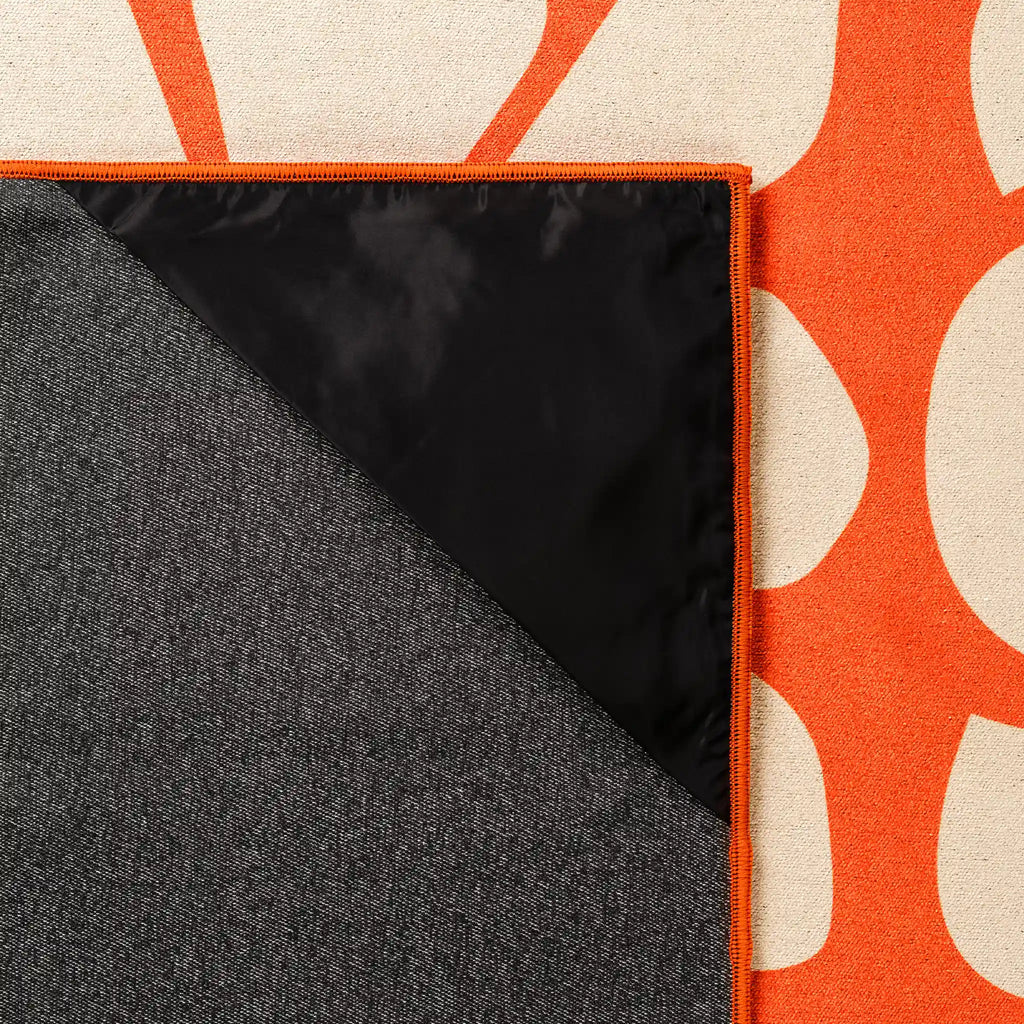 Nomadix Blanket Towel: Big Flowers Expedition Orange