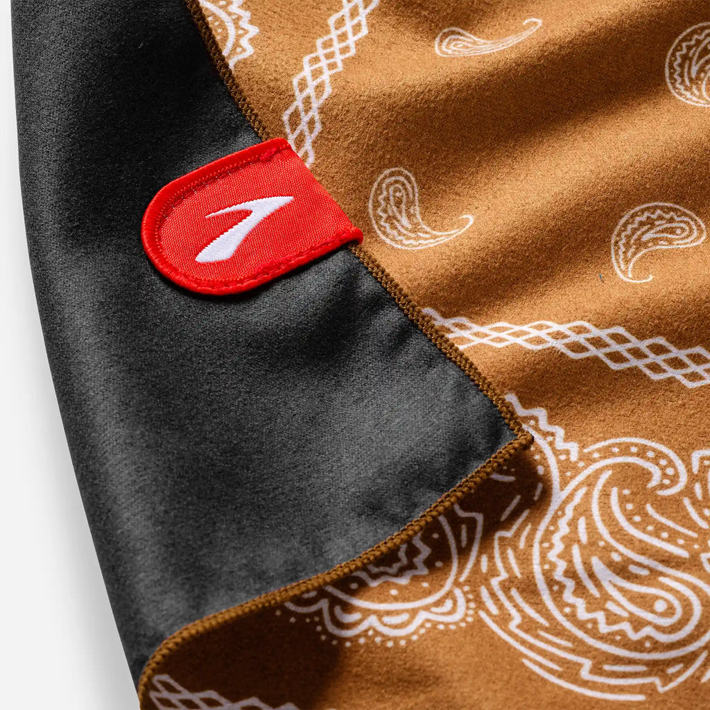 Nomadix Bandana Towel: Paisley Coyote (Nomadix x Brooks)