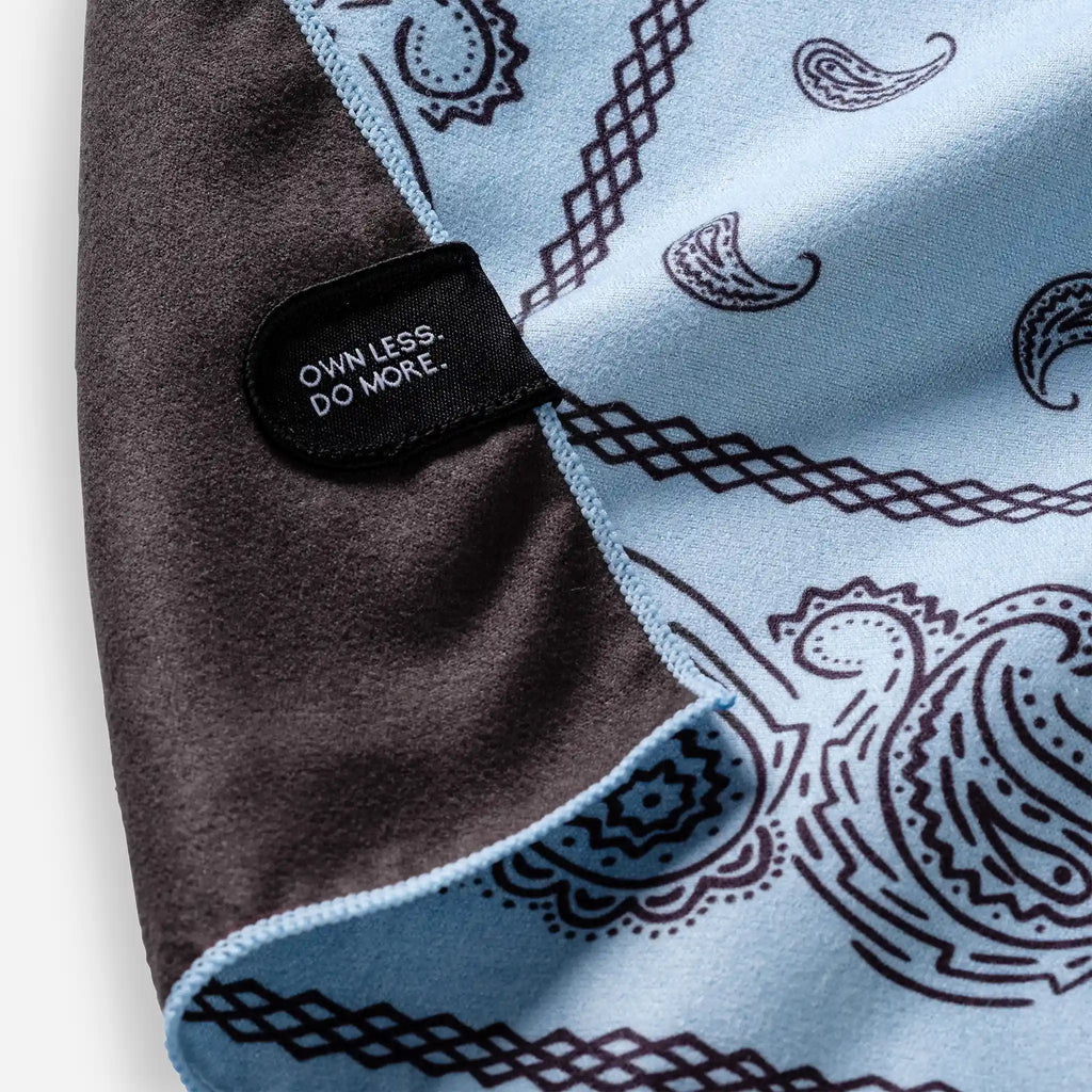 Nomadix Bandana Towel: Paisley Pale Blue