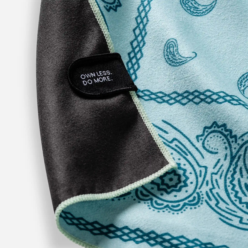 Nomadix Bandana Towel: Paisley Seafoam Green
