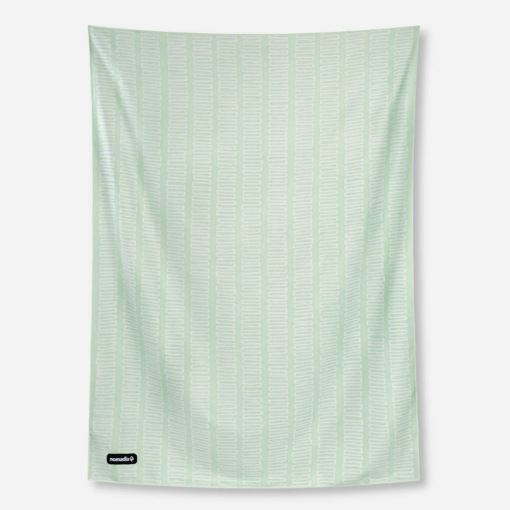 Nomadix Blanket Towel: Switchback Seafoam Green