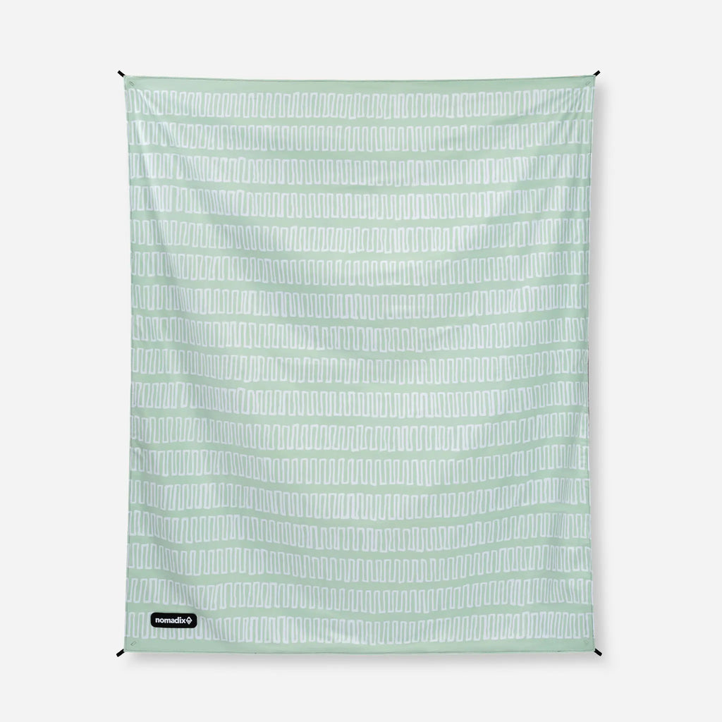 Nomadix Festival Blanket: Switchback Seafoam Green