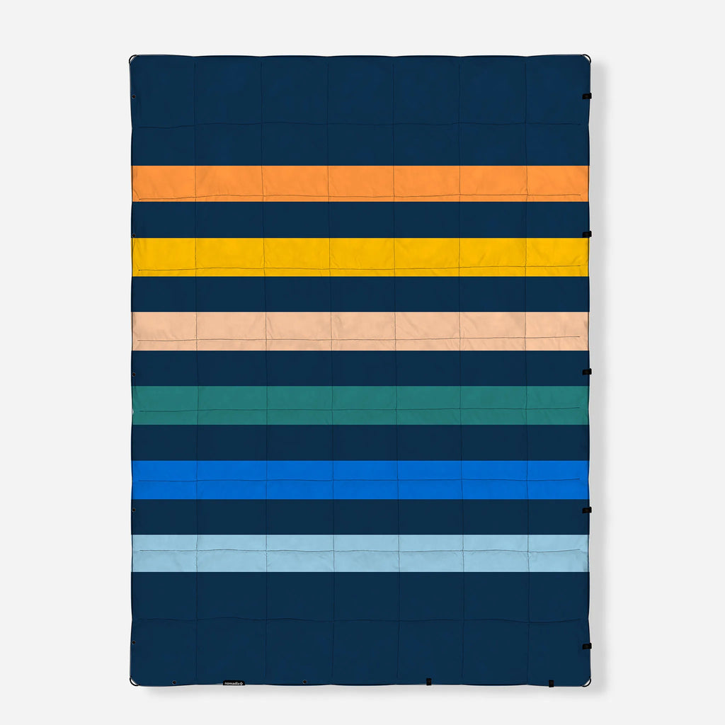 Nomadix Graphene Puffer Blanket: Retro Multi