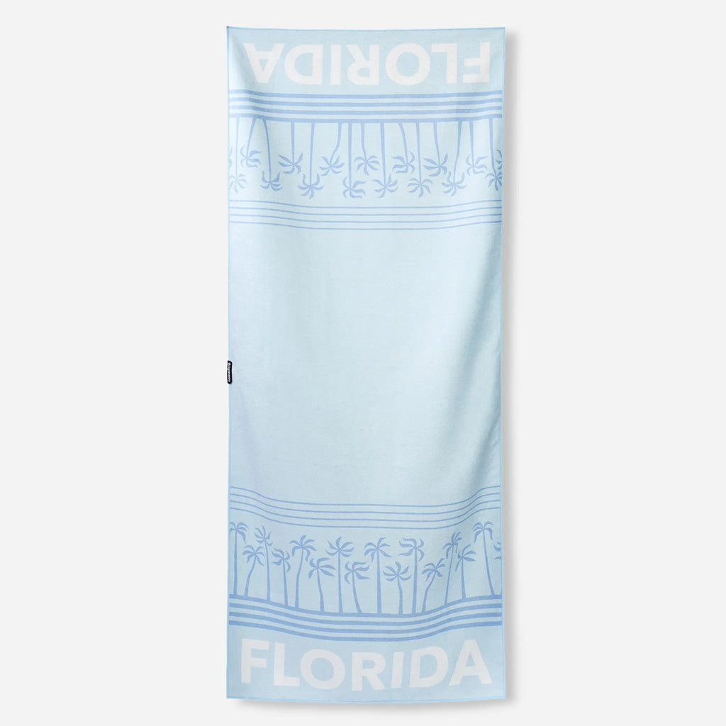 Nomadix Original Towel: Florida Palms Coastal Blue