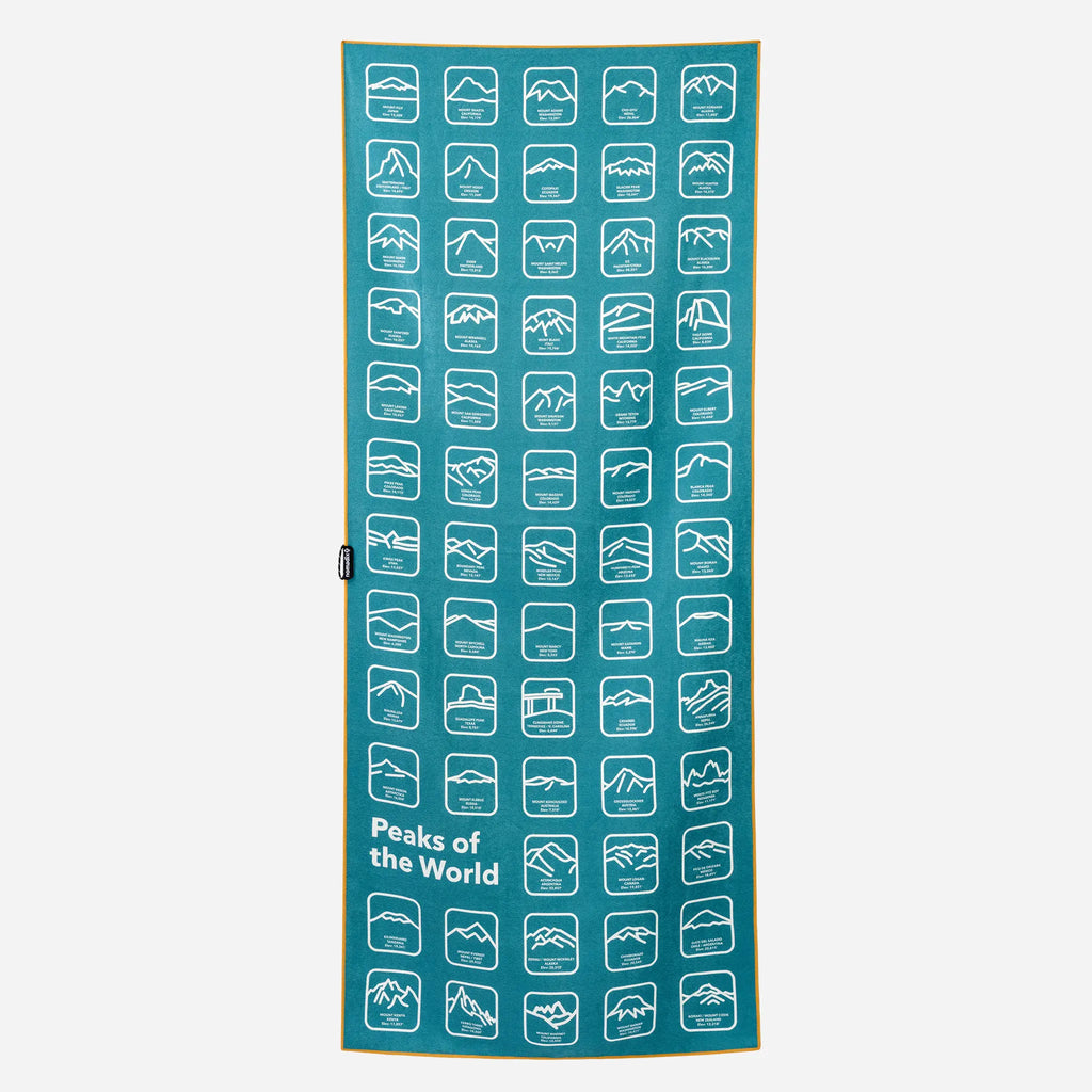 Nomadix Original Towel: Peaks of the World Teal Ocean