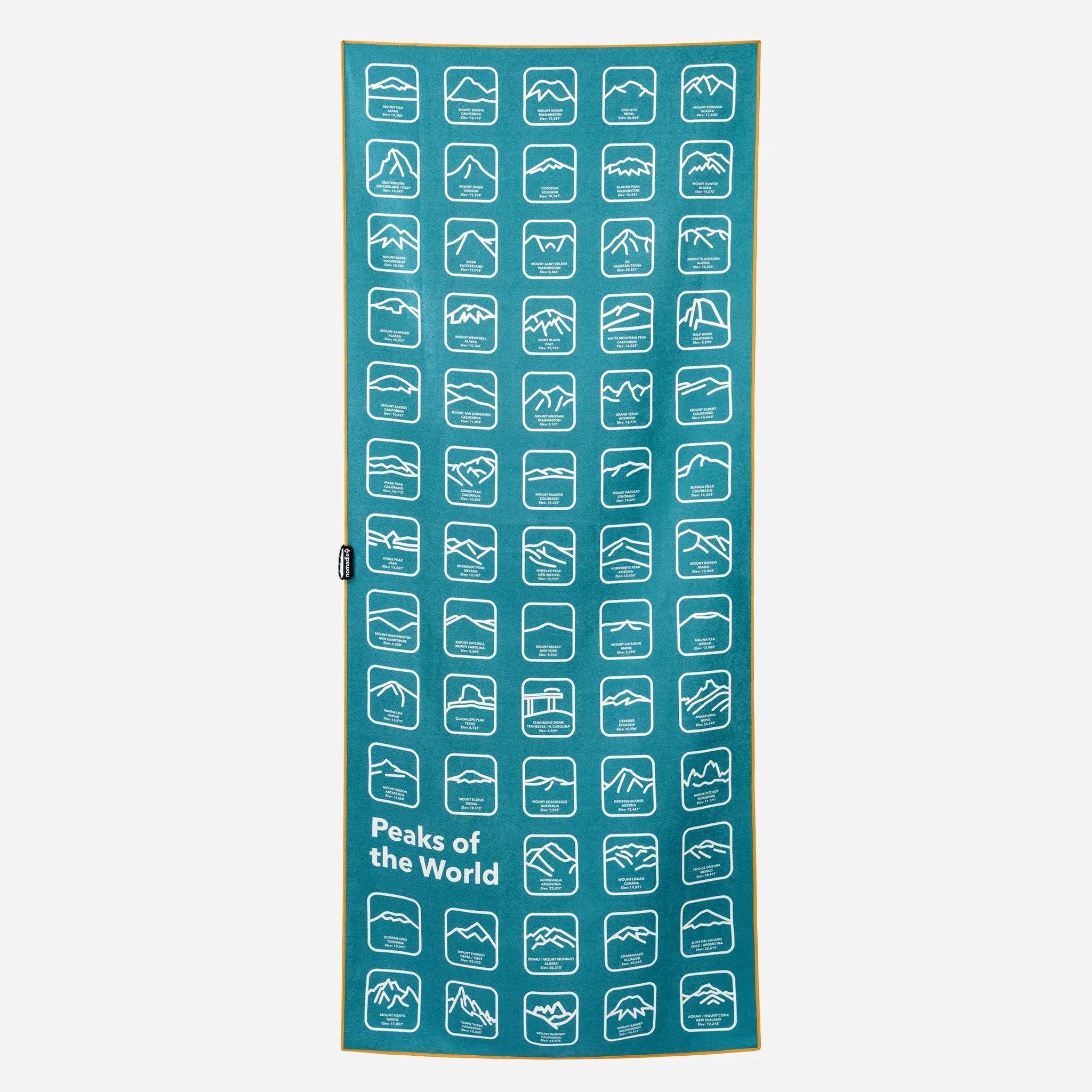 Nomadix Original Towel: Peaks of the World Teal Ocean