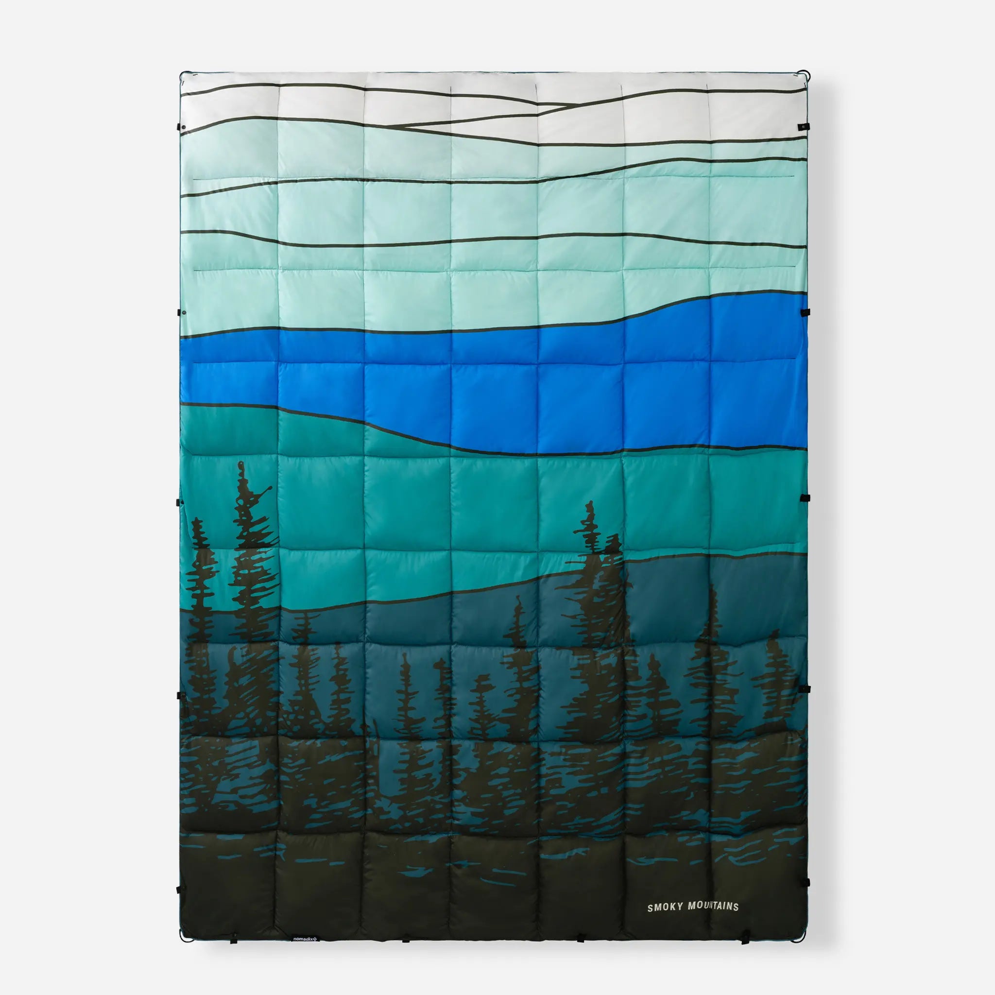 Nomadix Graphene Puffer Blanket: Smoky Mountain