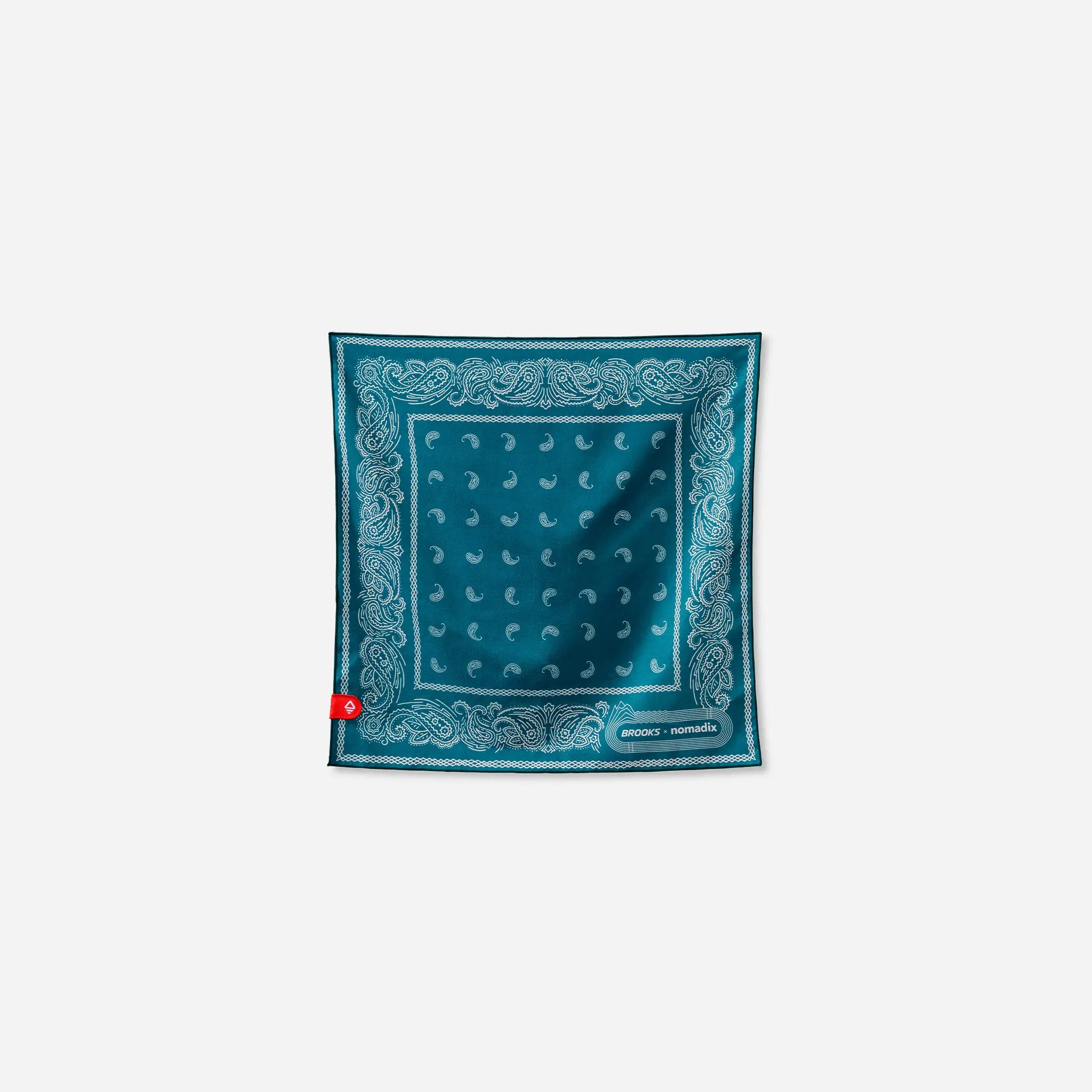 Nomadix Bandana Towel: Paisley Teal Ocean (Nomadix x Brooks)