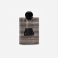 Nomadix Kids Changing Poncho, Heritage Stripe Black and Tan