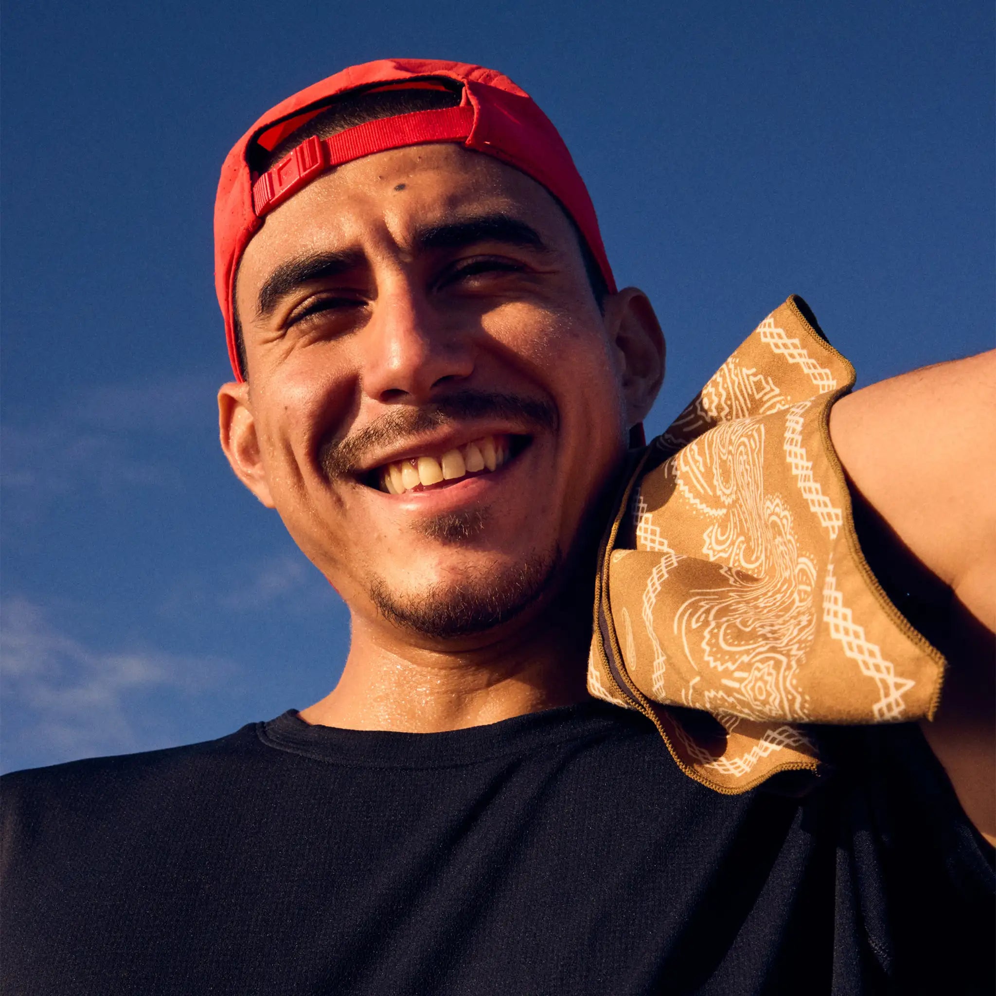 Nomadix Bandana Towel: Paisley Coyote (Nomadix x Brooks)