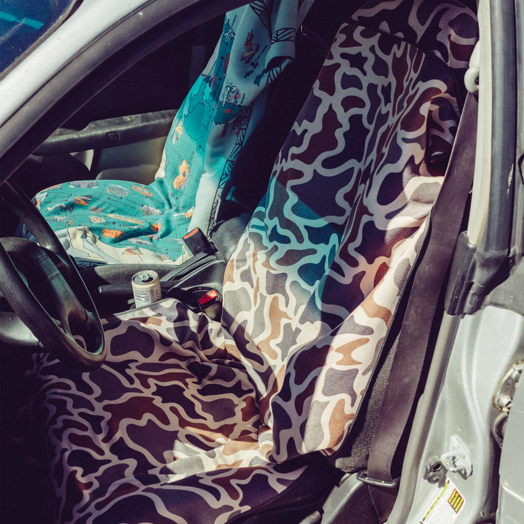Car Seat Cover Towel: National Parks and Monuments Map