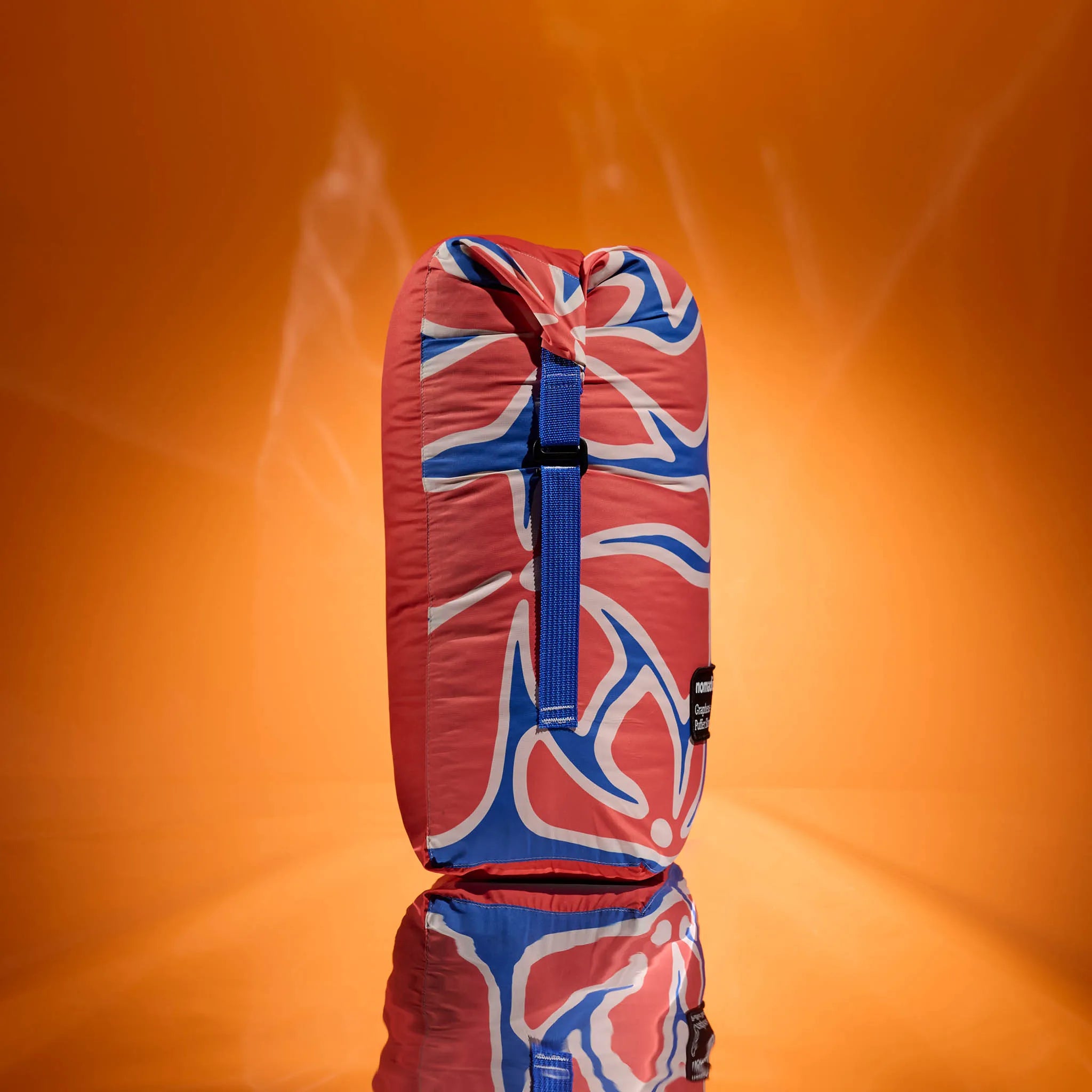 Nomadix Graphene Puffer Blanket: Wild Flowers Stellar Blue Red