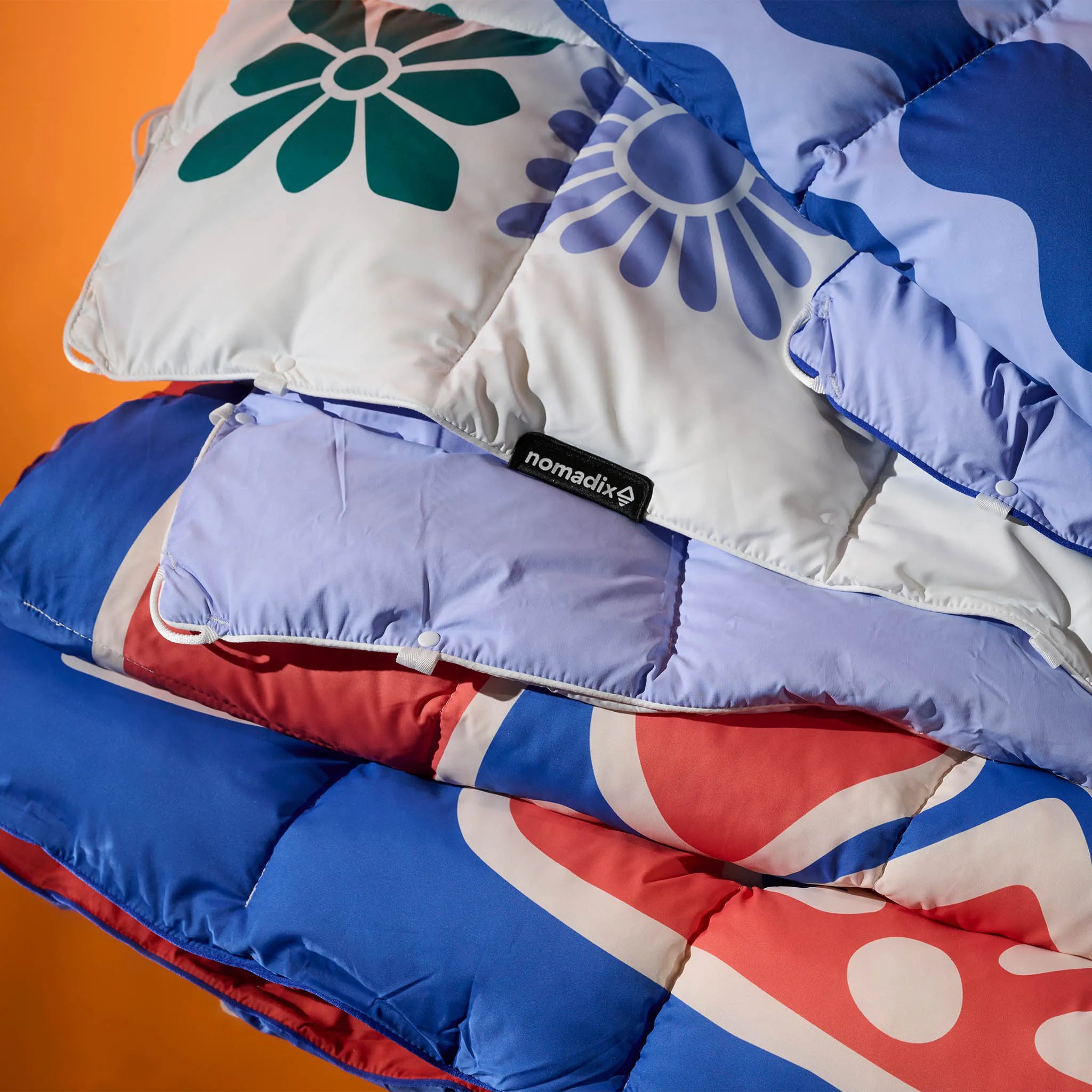 Nomadix Graphene Puffer Blanket: Slack Tide Coastal Blue