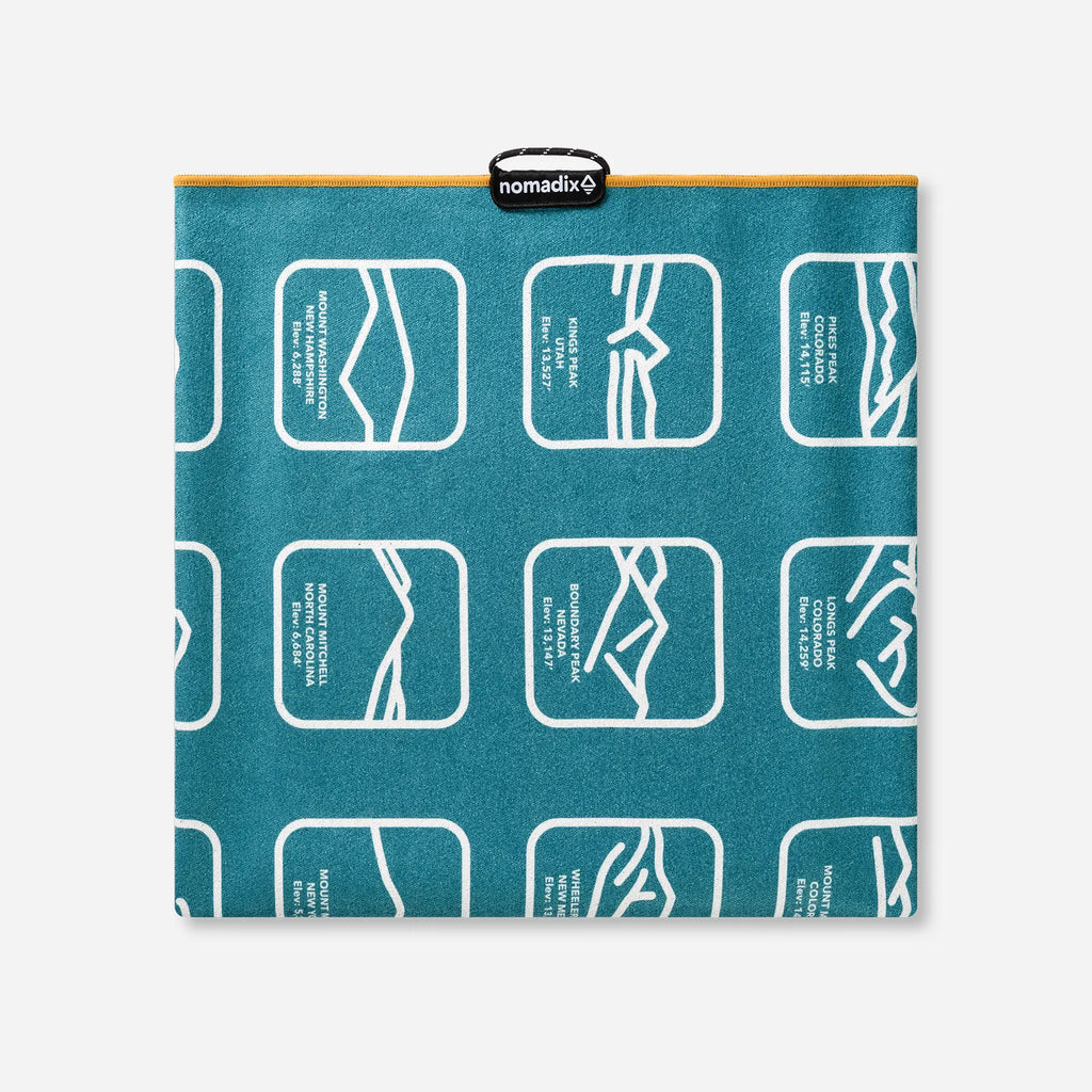 Nomadix Original Towel: Peaks of the World Teal Ocean