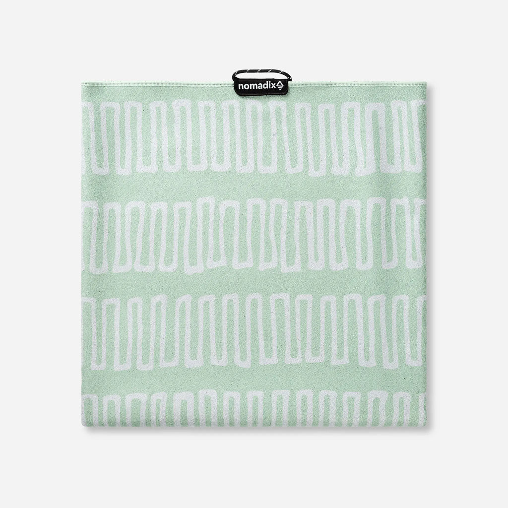 Nomadix Original Towel: Switchback Seafoam Green