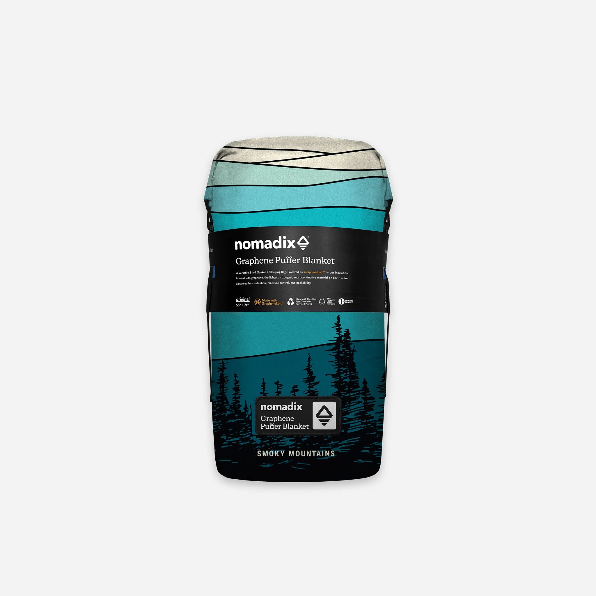 Nomadix Graphene Puffer Blanket: Smoky Mountain