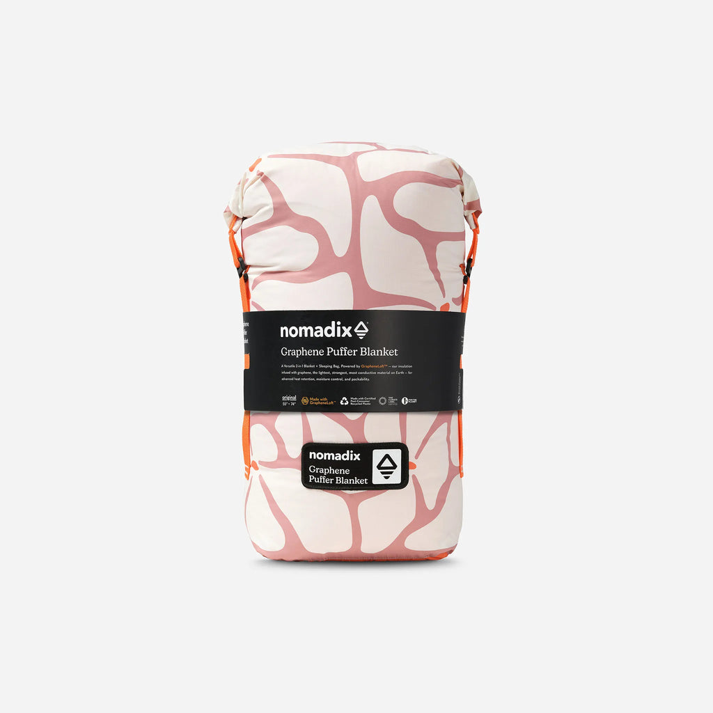 Graphene Puffer Blanket: Happy Flowers Desert Clay