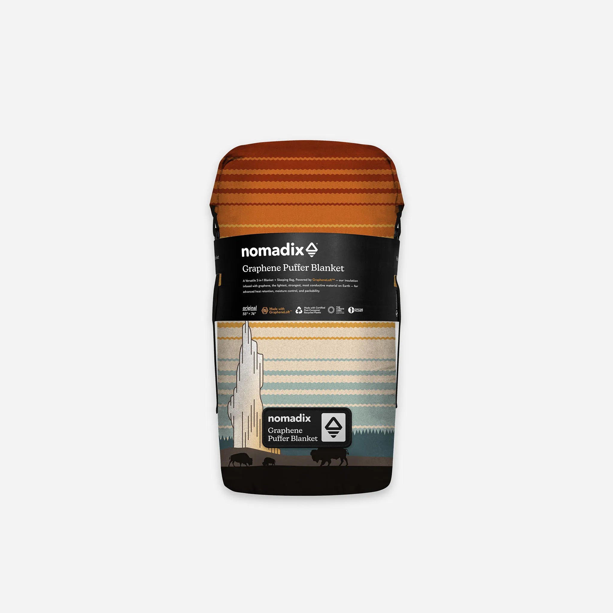 Nomadix Graphene Puffer Blanket: Yellowstone