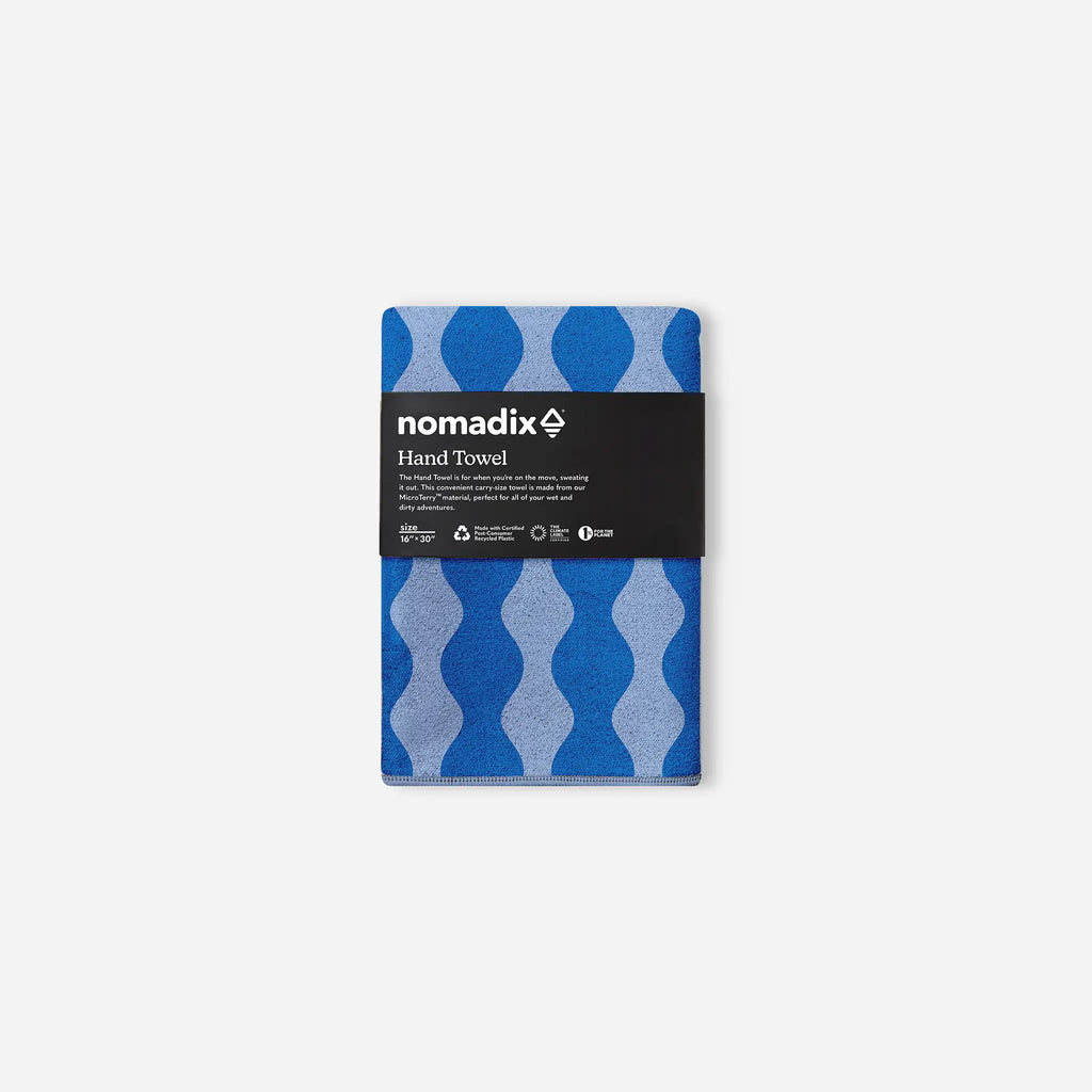 Nomadix Hand Towel: Slack Tide Coastal Blue