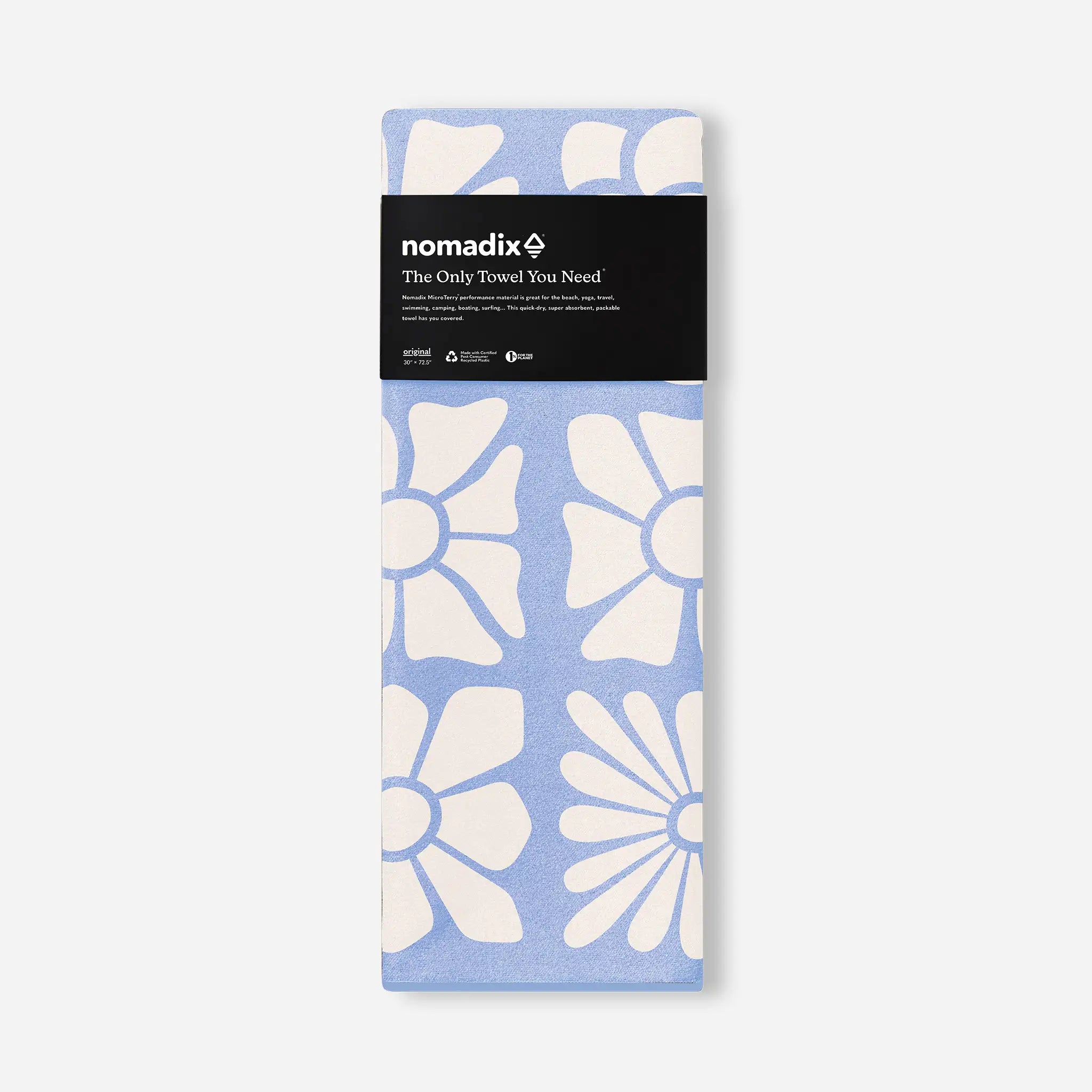 Nomadix Original Towel: Flowerbed Coastal Blue