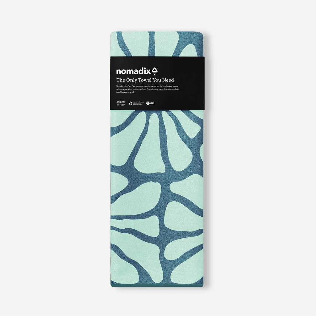 Nomadix Original Towel: Lazy Daisy Seafoam Green