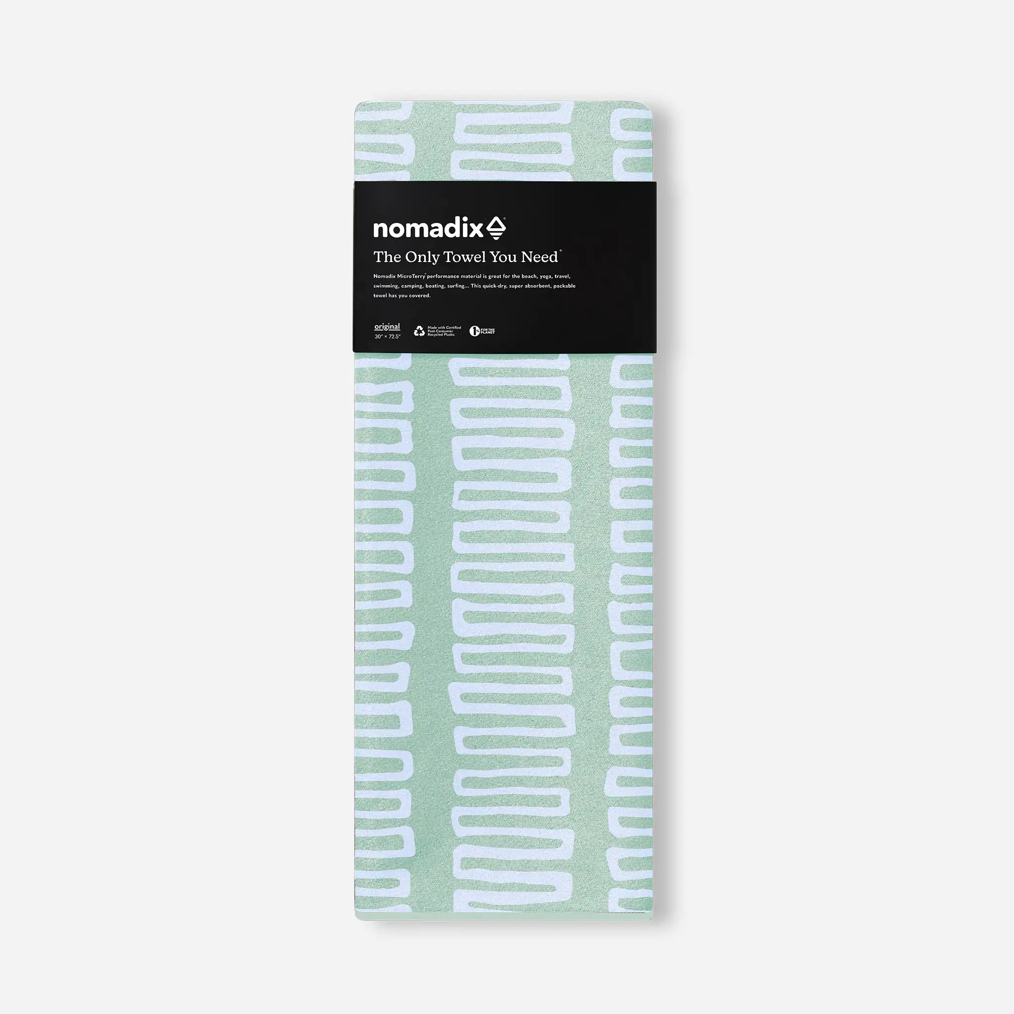 Nomadix Original Towel: Switchback Seafoam Green