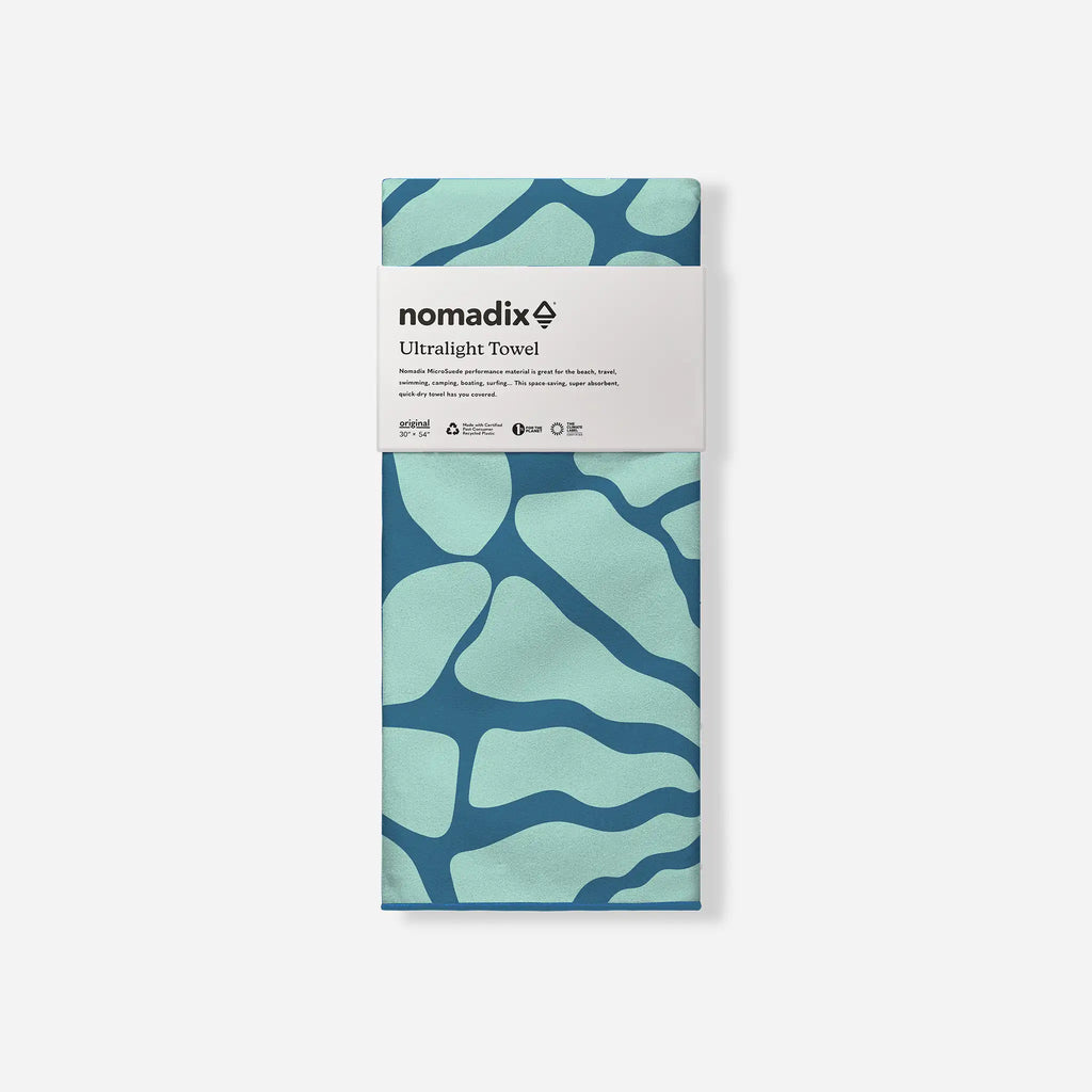 Nomadix Ultralight Towel: Lazy Daisy Seafoam Green
