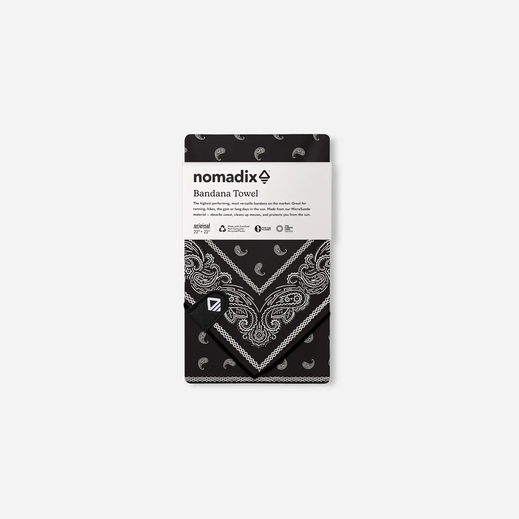 Nomadix Bandana Towel: Paisley Black