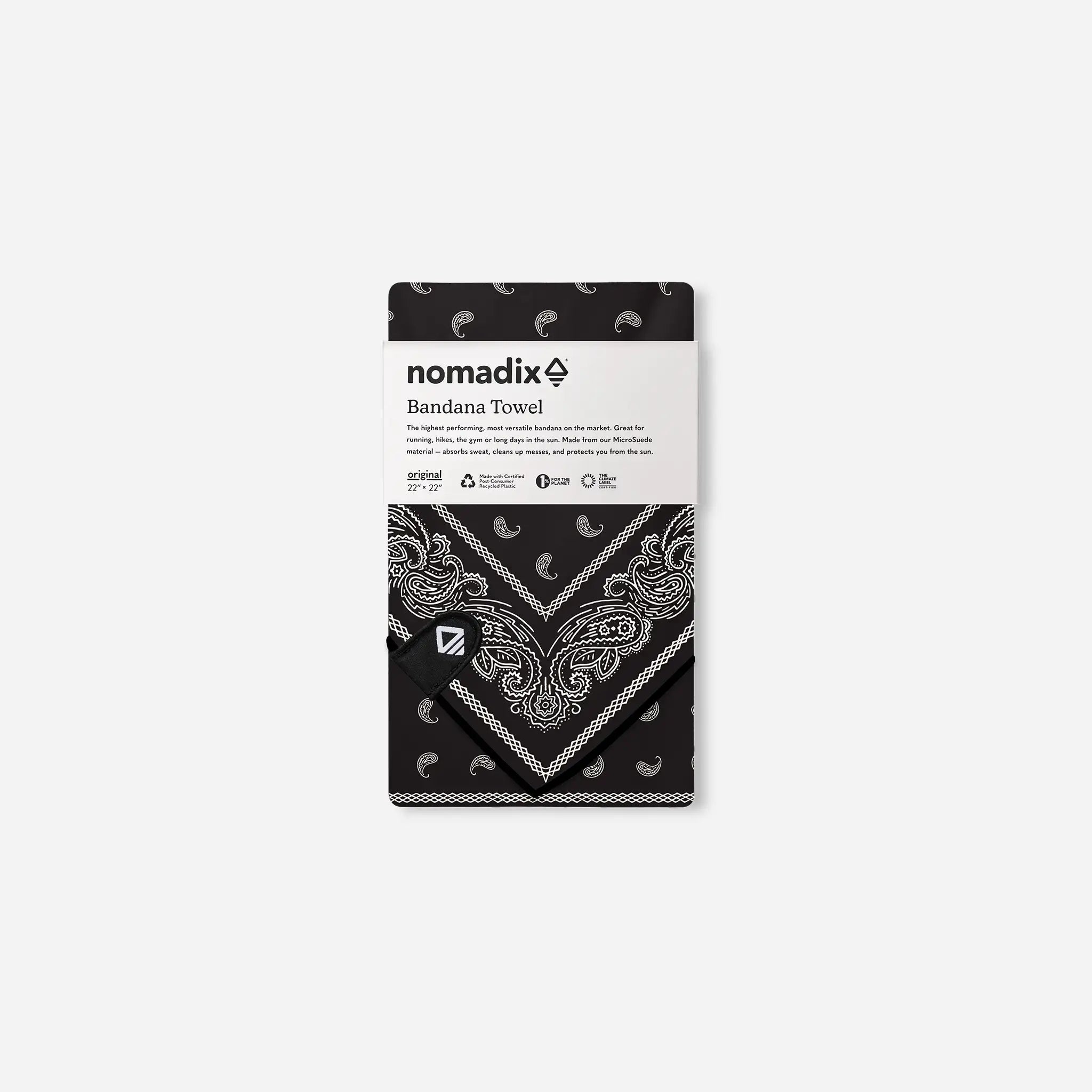 Nomadix Bandana Towel: Paisley Black