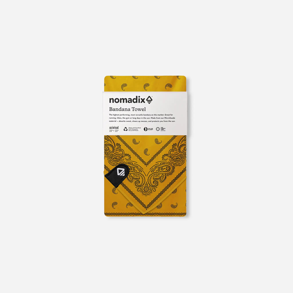 Nomadix Bandana Towel: Paisley Amber Sun