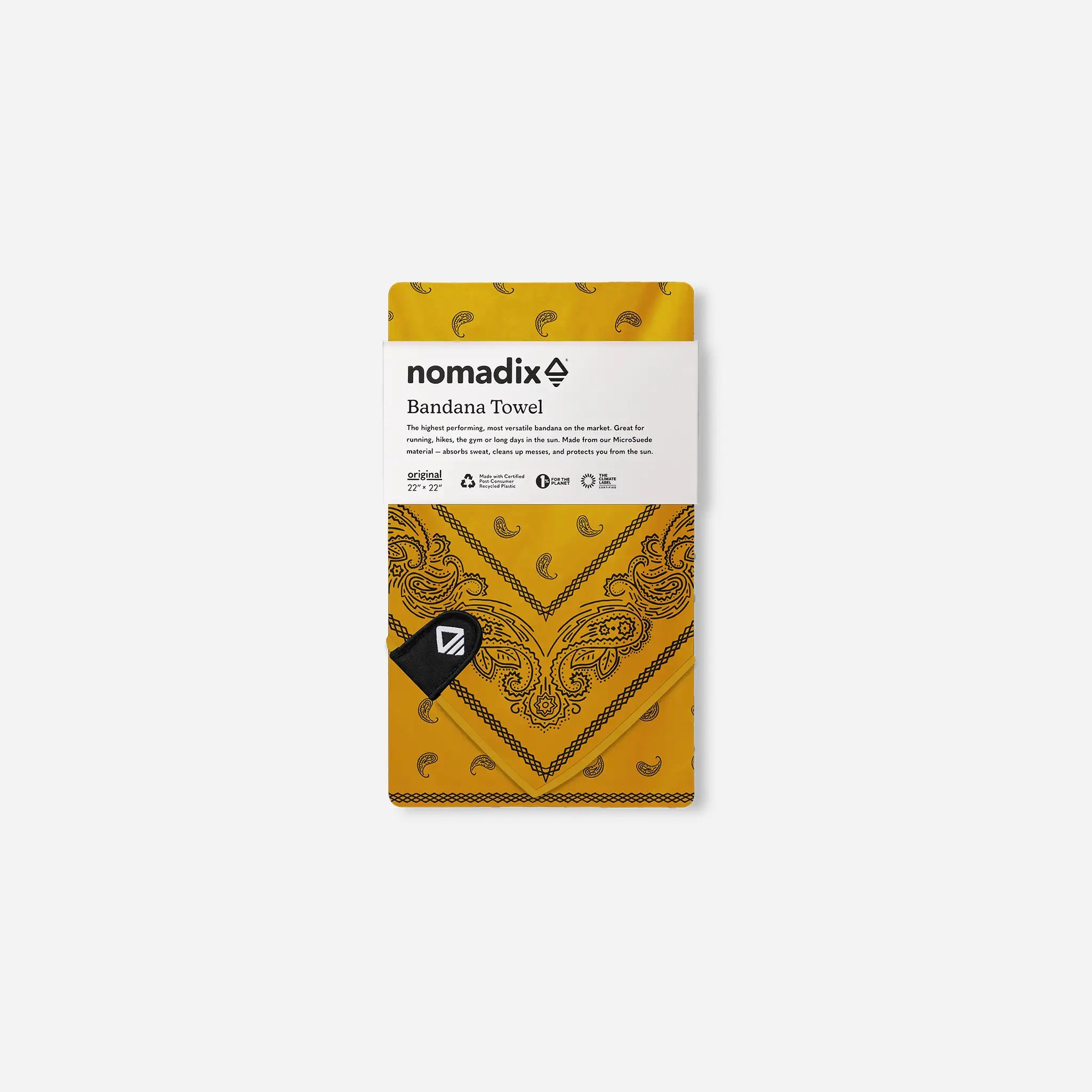 Nomadix Bandana Towel: Paisley Amber Sun