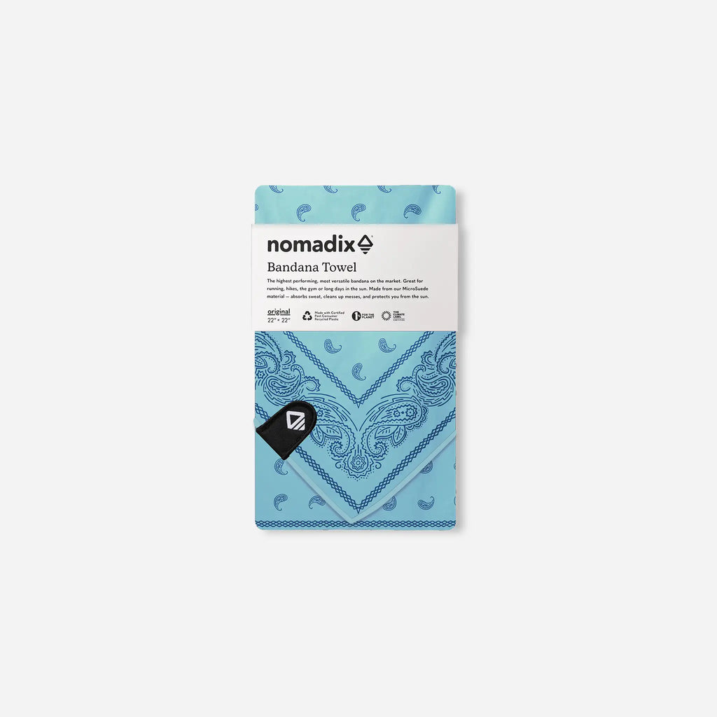 Nomadix Bandana Towel: Paisley Seafoam Green