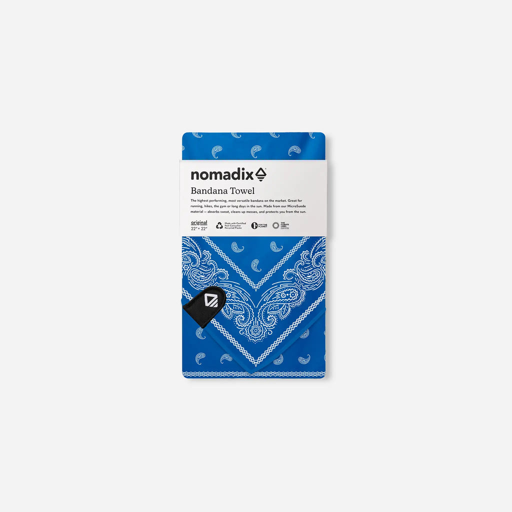 Nomadix Bandana Towel: Paisley Stellar Blue