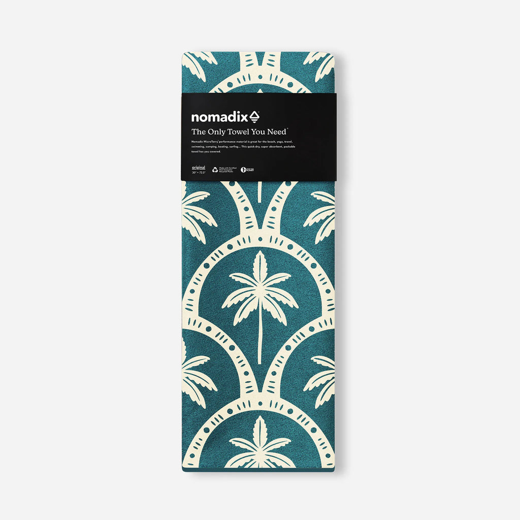 Nomadix Original Towel: Palms Resort Teal Ocean