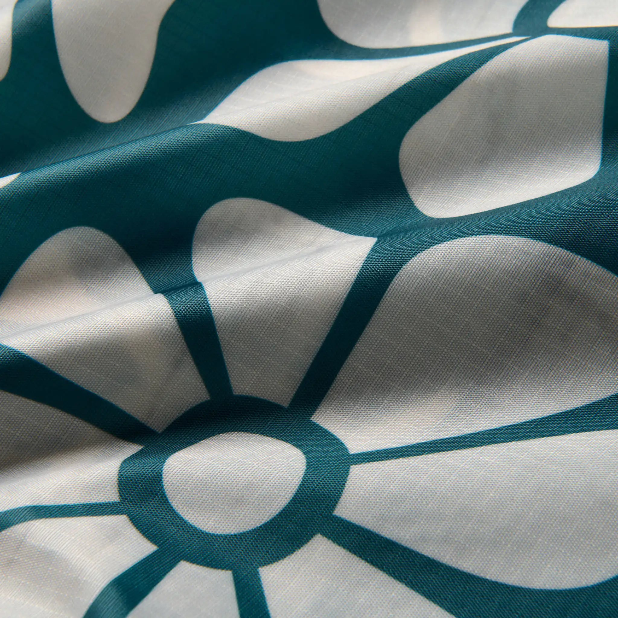 Nomadix Pocket Tote: Big Flowers Teal Ocean
