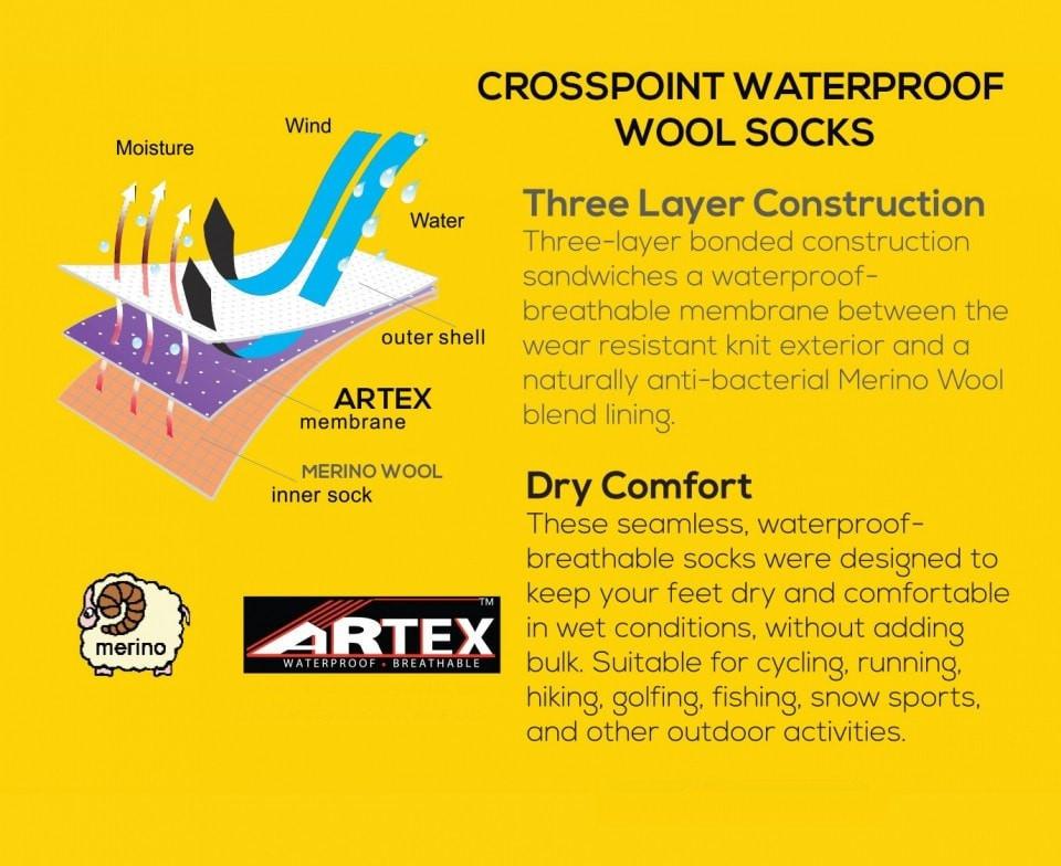 Showers Pass Cross Point Waterproof Socks: Classic Wool