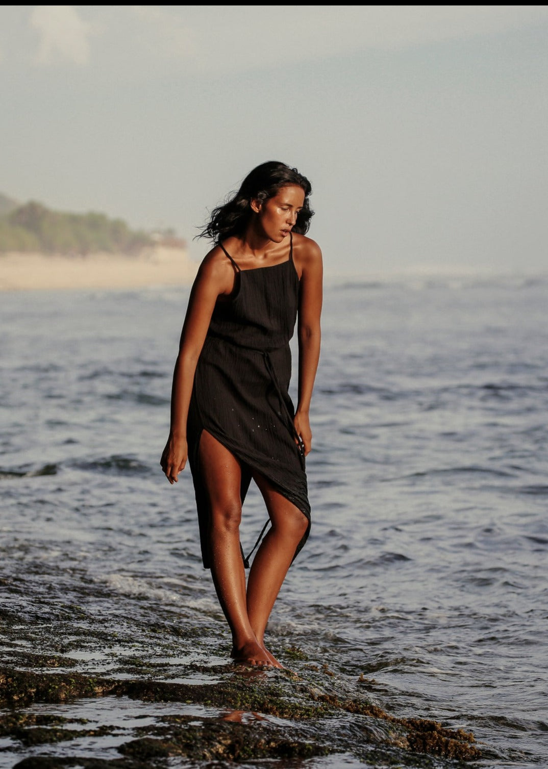 The Handloom Siesta Dress Black