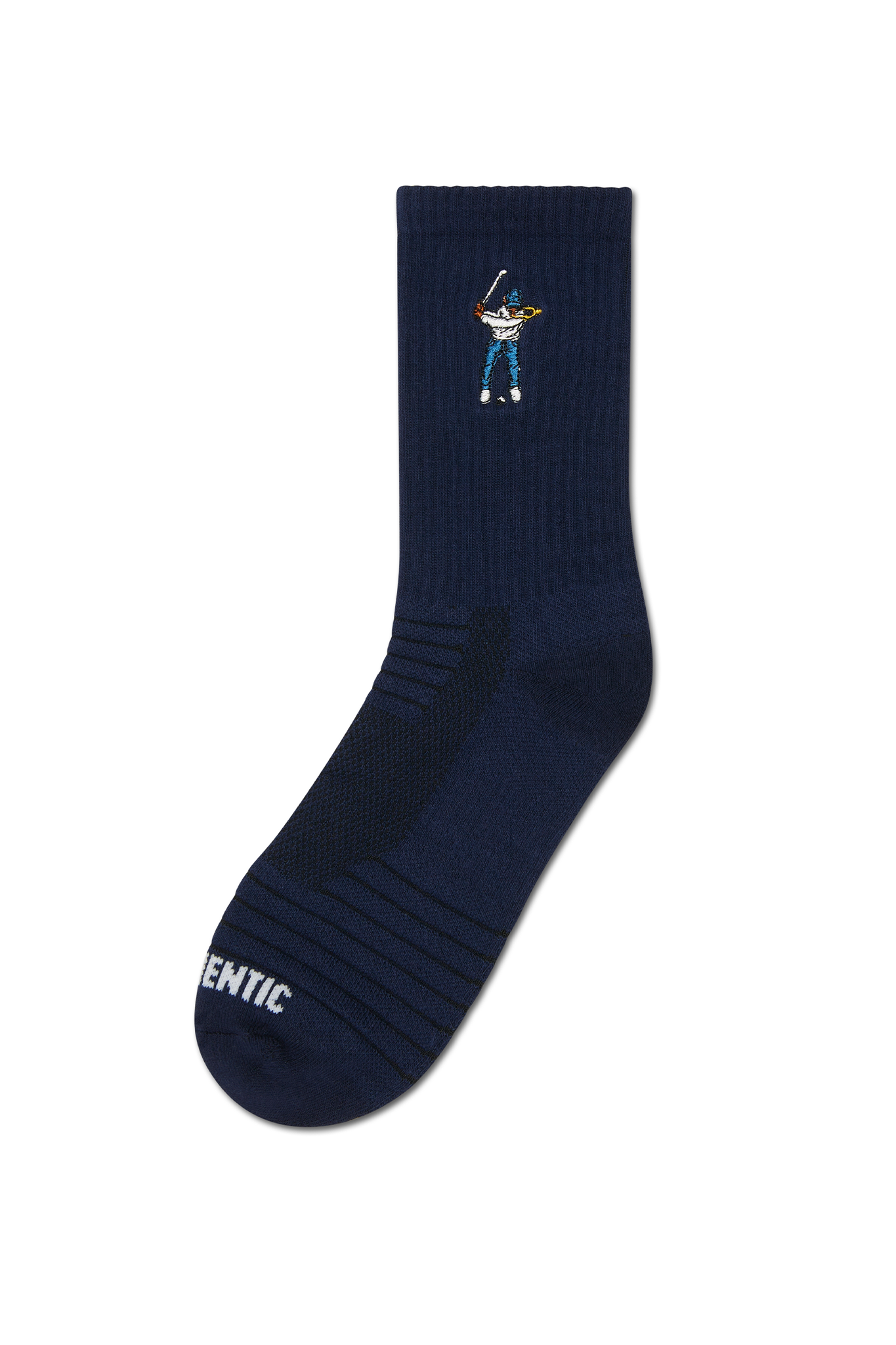 Calf Height Logo Socks Navy