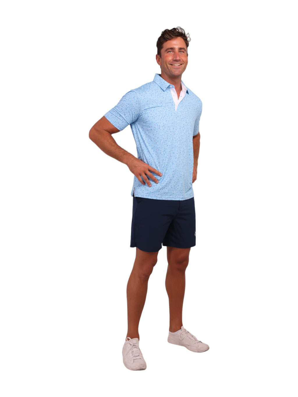 White Water Spirits Print Polo