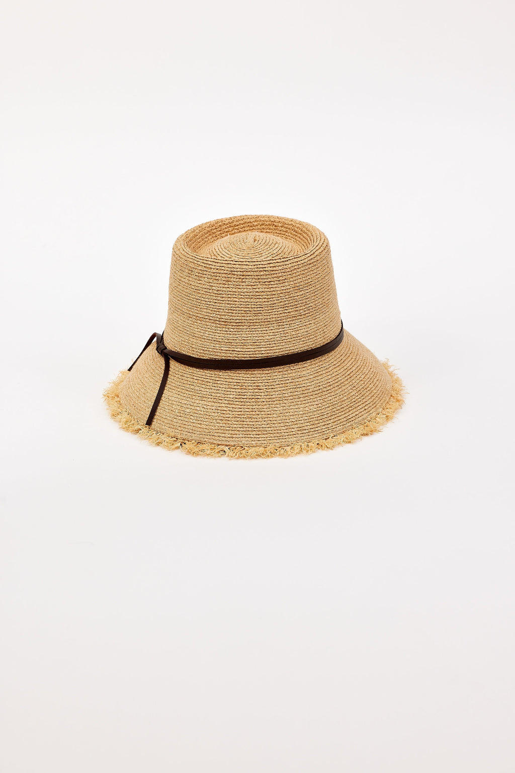 Hat Attack New York Zoe Lampshade, Natural/Chocolate