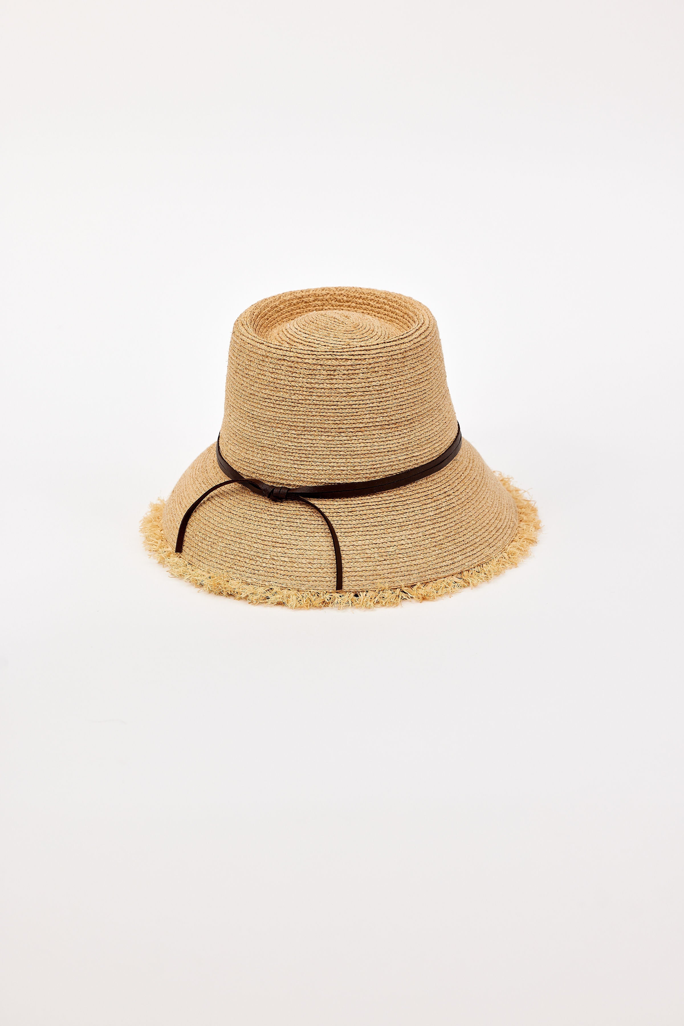 Hat Attack New York Zoe Lampshade, Natural/Chocolate