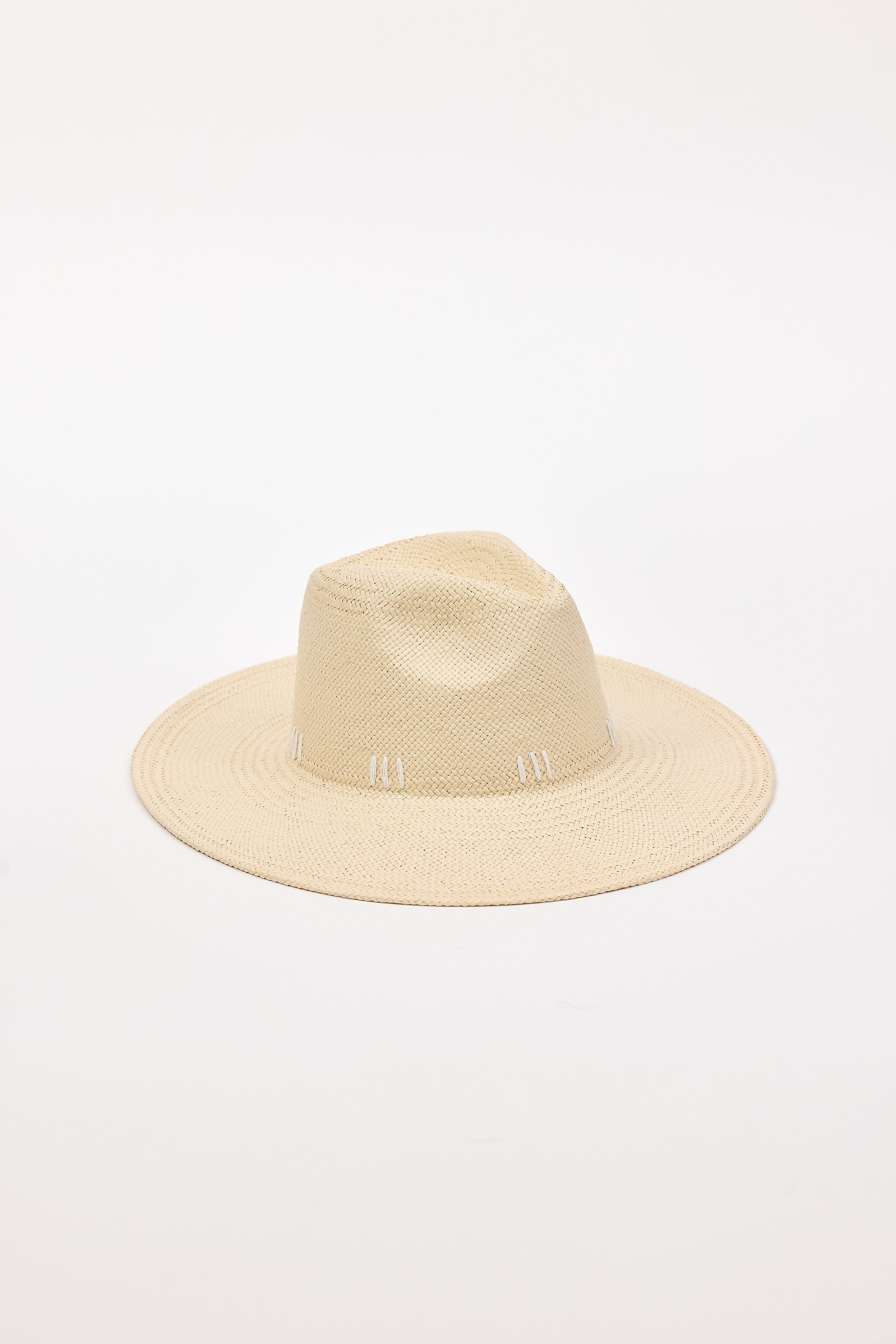 Hat Attack New York Stitched Packable, Natural/White