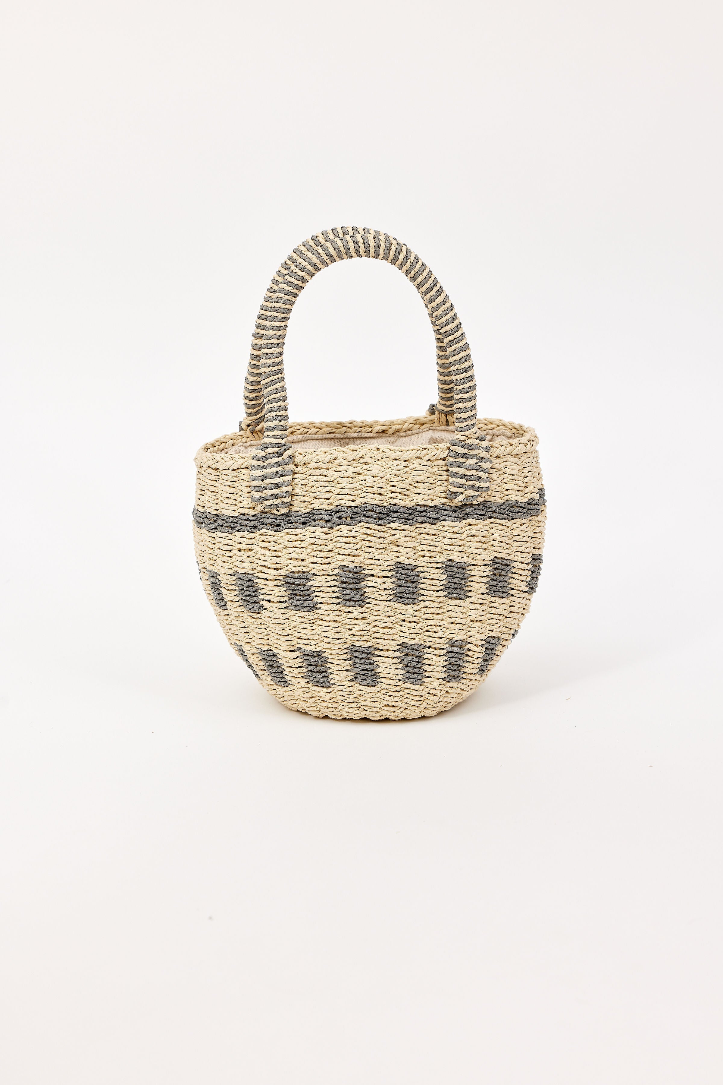 Hat Attack New York Junie Bag, Natural/Silver